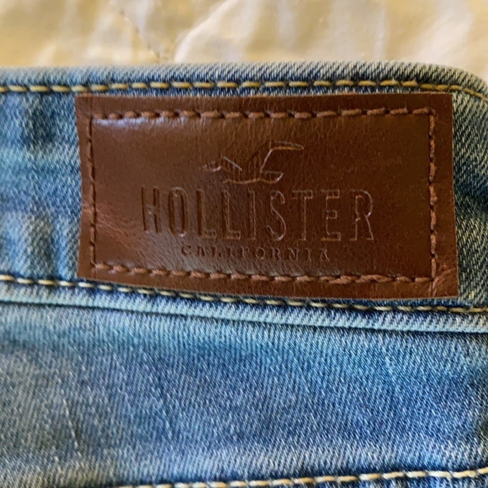 Hollister Kids Girls High Rise Distressed Skinny Jeans Light Wash Size 3R - Picture 10 of 14